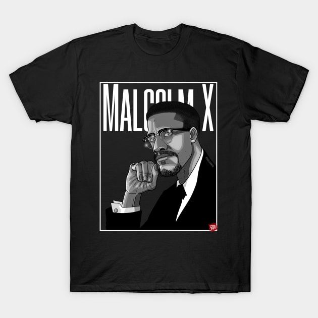 Malcolm X - PB T-Shirt by Vallegrito